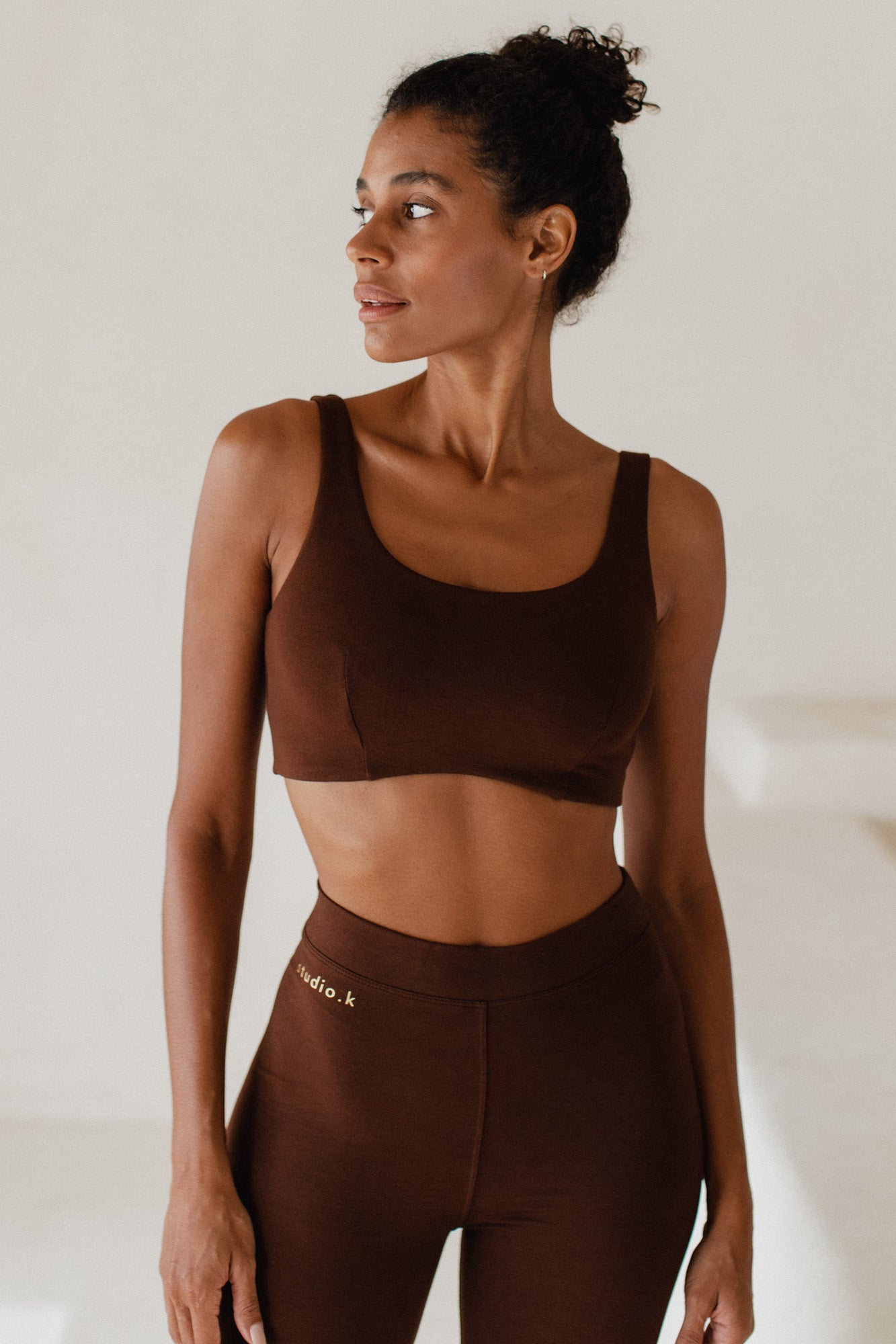 INEZ BAMBOO BRALETTE Chestnut