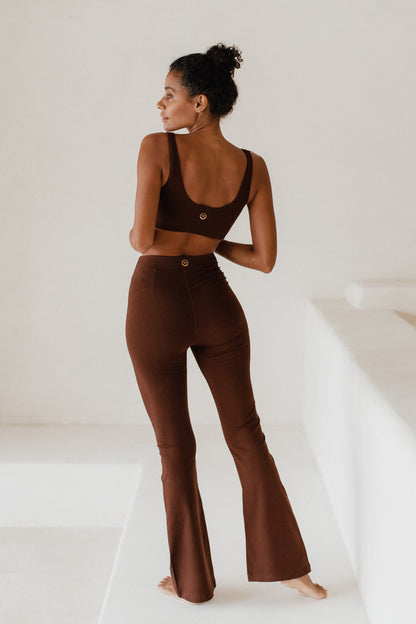 LOLA BAMBOO FLARES Chestnut